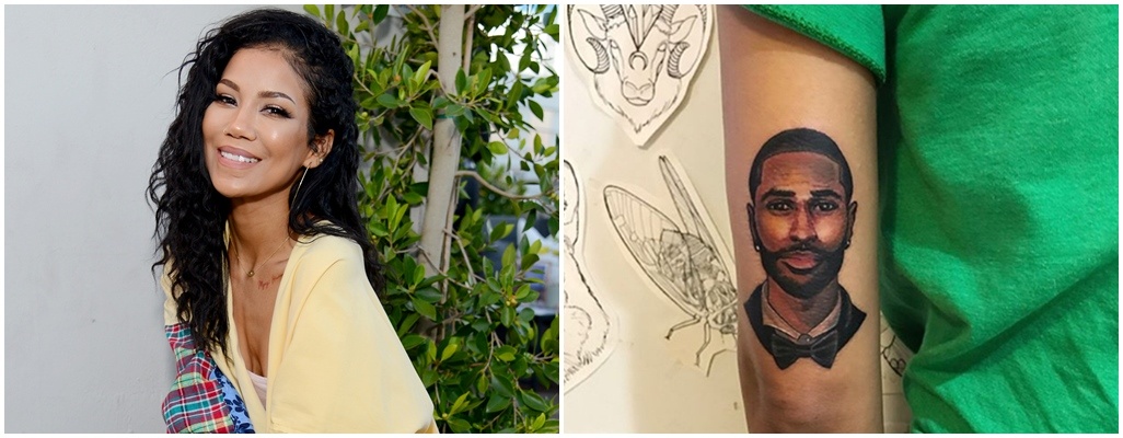 Image: Jhene Aiko Gets Beau Big Sean's Face Tatted On Her Arm