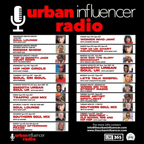 Image: Urban Influencer Radio Schedule 