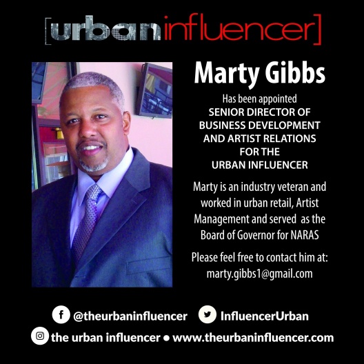 Image: MARTY GIBBS APPOINTED SENIOR DIRECTOR OF BUSINESS DEVELOPMENT - URBAN INFLUENCER 