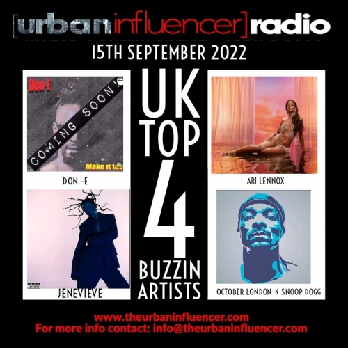 Image: UK TOP 4 BUZZIN ARTIST -SEPT 16TH 2022