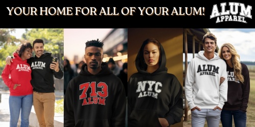 Image: ALUM APPAREL " YOUR HOME FOR ALL OF YOUR ALUM "