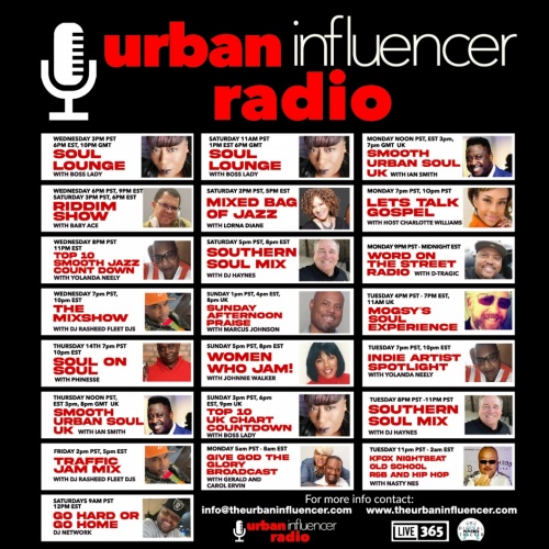 Image: Urban Influencer Radio Schedule 