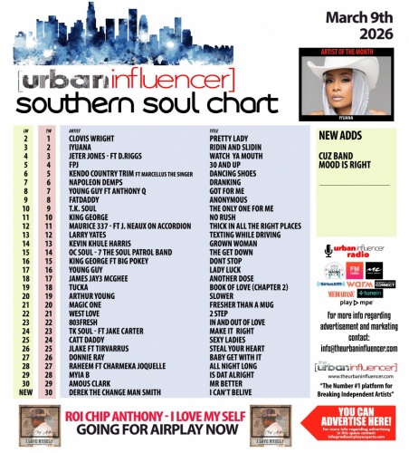 Image: Southern Soul Chart: Mar 9th 2026