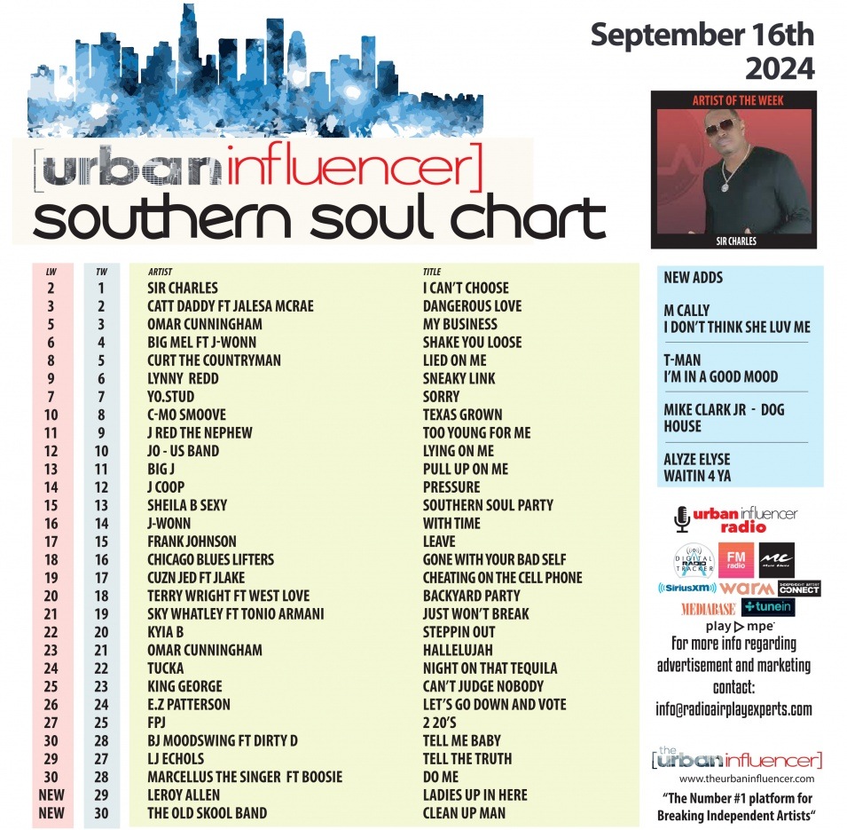 Southern Soul Chart: Sep 16th 2024