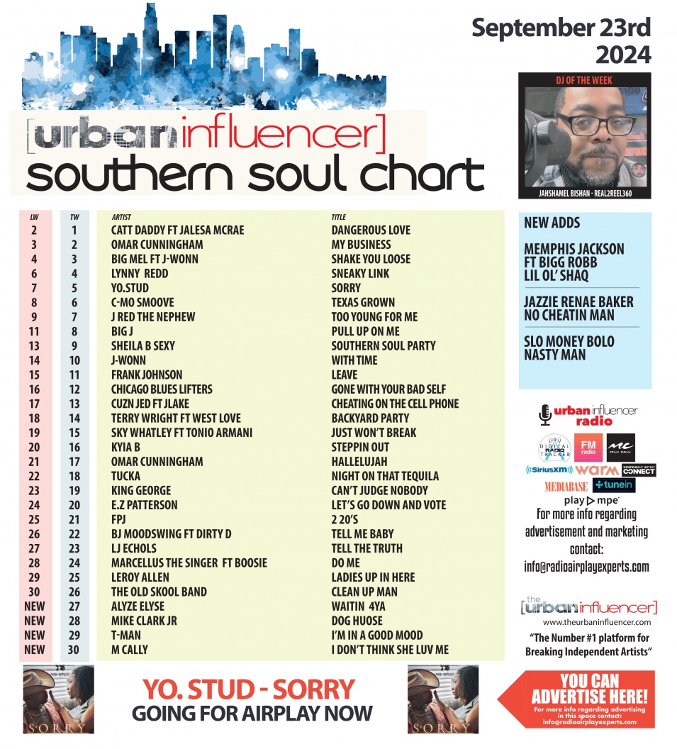 Image: Southern Soul Chart: Sep 23rd 2024