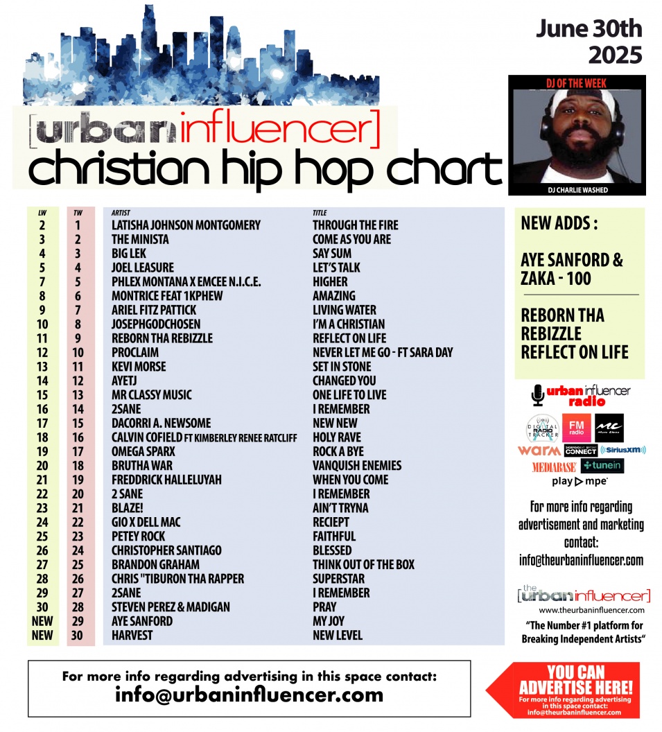 Image: Christian Hip Hop Chart: Jun 30th 2025