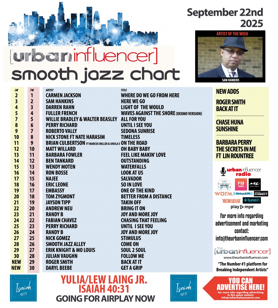 Image: Smooth Jazz Chart: Sep 22nd 2025
