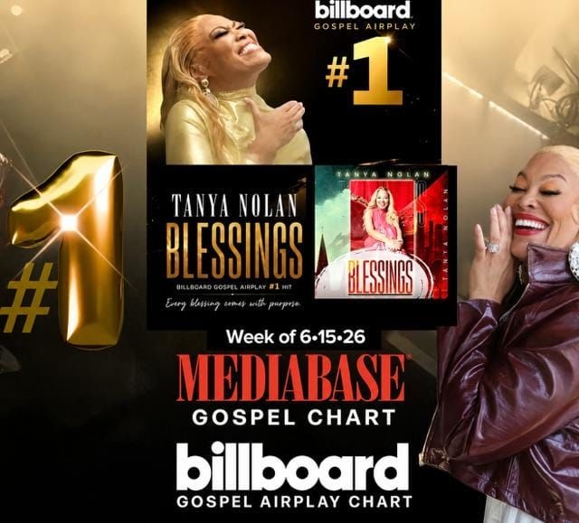 Image: Tanya Nolan Celebrates First Gospel No. 1 as "Blessings" Tops Billboard Gospel Airplay and Mediabase Charts