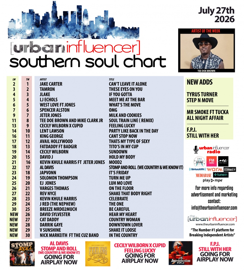 Image: Southern Soul Chart: Jul 27th 2026