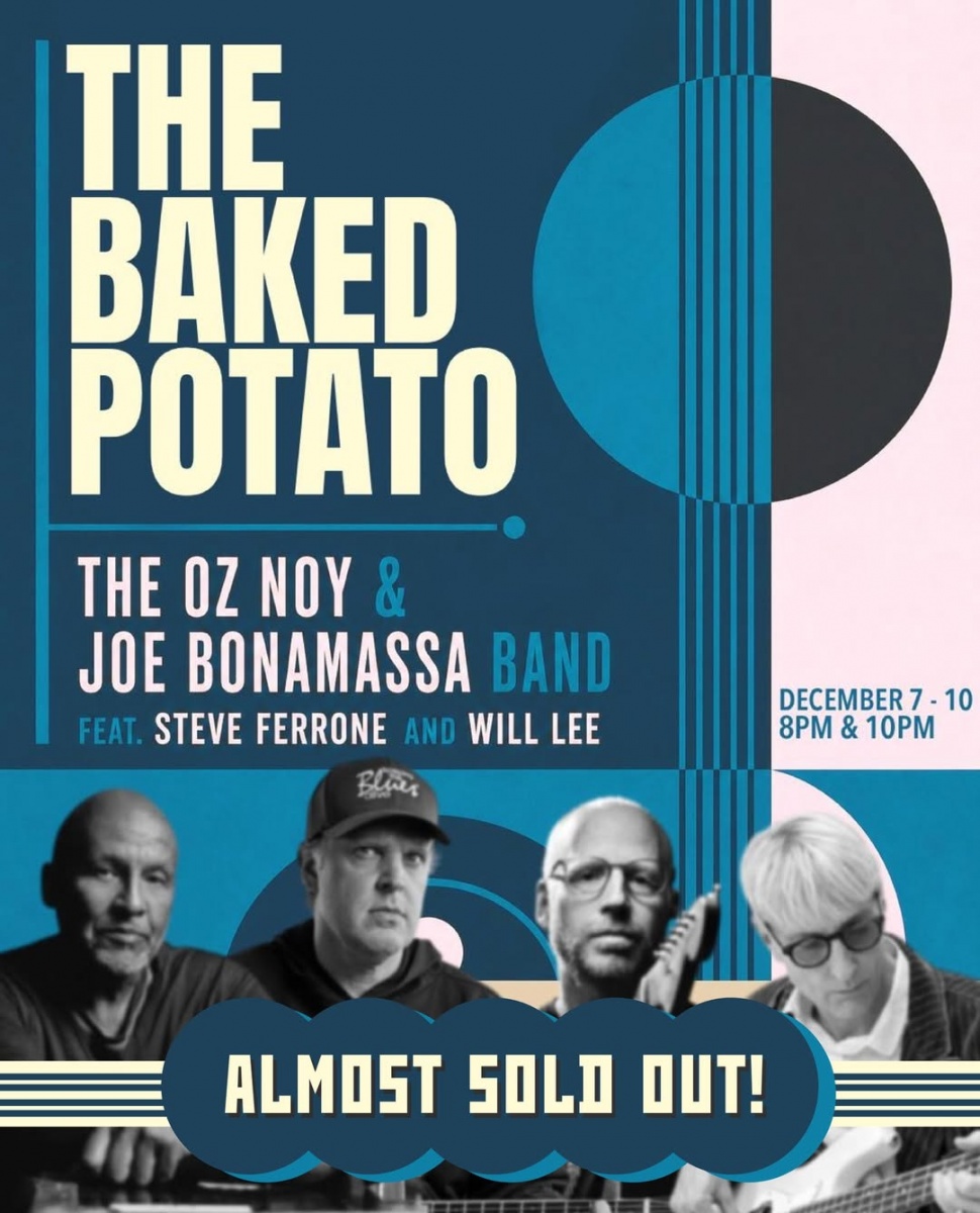 Image: The Oz Noy & Joe Bonamassa Band - Mon Dec, 2026 8:00pm
